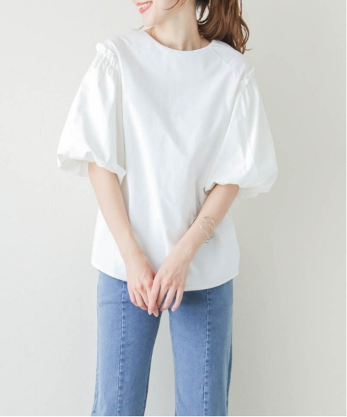 SUGAR BISKET（シュガービスケット）の「バルーンスリーブブラウス（シャツ/ブラウス・レディース・ホワイト/ベージュ/ピンク/ブラック・M/L）」の17枚目の写真