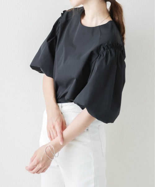 SUGAR BISKET（シュガービスケット）の「バルーンスリーブブラウス（シャツ/ブラウス・レディース・ホワイト/ベージュ/ピンク/ブラック・M/L）」の20枚目の写真