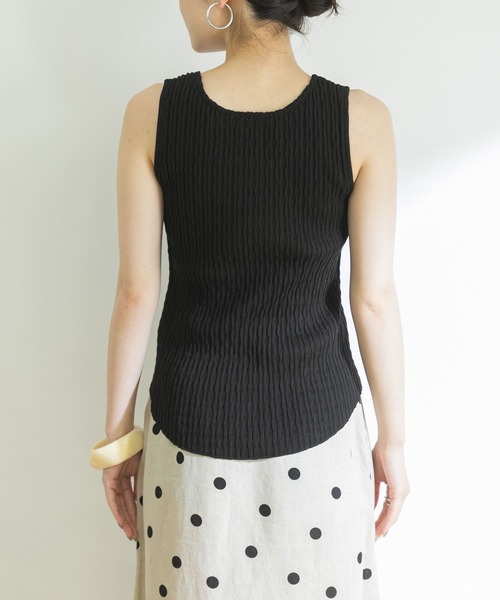 URBAN RESEARCH（アーバンリサーチ）の「ランダムアイレットテレコスクエアタンクトップ（タンクトップ・レディース・カーキ/ブラック/オフホワイト・FREE）」の20枚目の写真