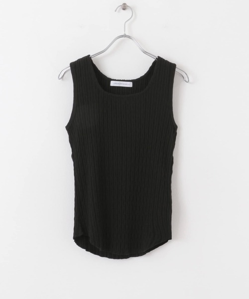 URBAN RESEARCH（アーバンリサーチ）の「ランダムアイレットテレコスクエアタンクトップ（タンクトップ・レディース・カーキ/ブラック/オフホワイト・FREE）」の22枚目の写真