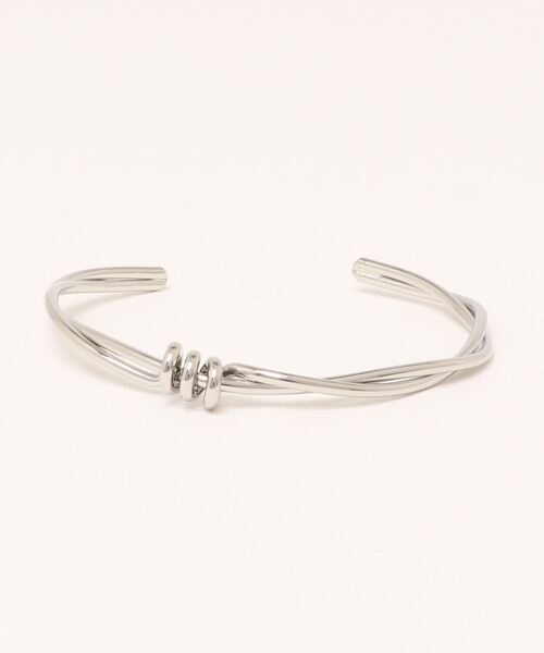 PARKS TOKYO SELECT（パークストウキョウセレクト）の「ツイスト メタル バングルブレスレット（バングル/リストバンド・レディース・シルバー/ゴールド・FREE）」の9枚目の写真