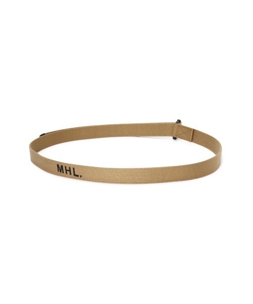 MHL.（エムエイチエル）の「NARROW MILITARY BELT（ベルト・レディース・ブラック/ホワイト系その他3/ベージュ系その他3・FREE）」の4枚目の写真