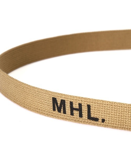 MHL.（エムエイチエル）の「NARROW MILITARY BELT（ベルト・レディース・ブラック/ホワイト系その他3/ベージュ系その他3・FREE）」の7枚目の写真
