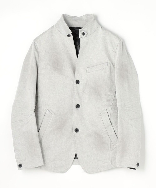 NICOLE CLUB FOR MEN(ニコルクラブフォーメン)の「イタリアンカラーカヴァーオールジャケット(デニムジャケット・メンズ・インディゴブルー/ホワイト系・MEDIUM/LARGE/X-LARGE)」の5枚目の写真