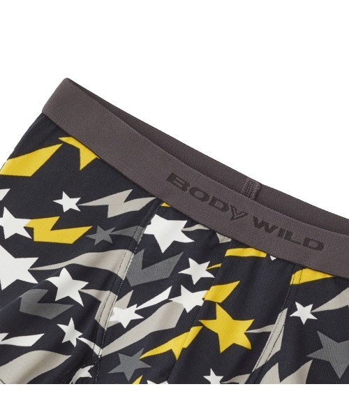 BODY WILD(ボディーワイルド)の「BODYWILD/ボディワイルド ストレッチ ボクサーパンツ ナイロンジャカード シューティングスター柄(ボクサーパンツ・メンズ・イエロー/レッド・MEDIUM/LARGE)」の7枚目の写真