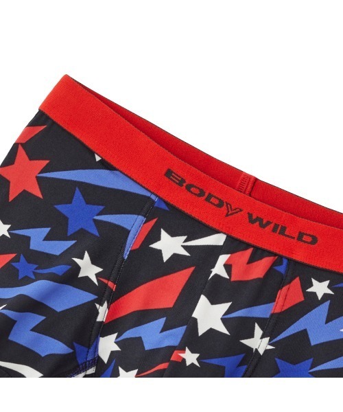 BODY WILD(ボディーワイルド)の「BODYWILD/ボディワイルド ストレッチ ボクサーパンツ ナイロンジャカード シューティングスター柄(ボクサーパンツ・メンズ・イエロー/レッド・MEDIUM/LARGE)」の10枚目の写真