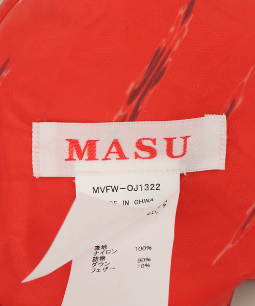 MASU（エムエーエスユー）の「【MASU / エムエーエスユー】DIAMOND PUFFER SCARF（マフラー・メンズ・レッド・FREE）」の8枚目の写真