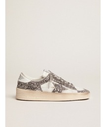 GOLDEN GOOSE（ゴールデングース）の「GOLDEN GOOSE Stardan sneakers white leather and silver glitter combination（スニーカー）」