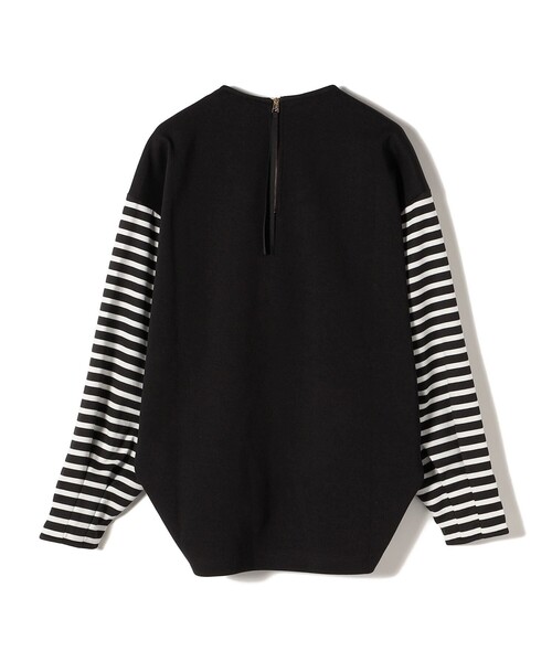 SHIPS(シップス)の「*ボーダースリーブコンビプルオーバー◇(Tシャツ/カットソー・レディース・ホワイト系/ブラック/ブルー・ONE SIZE)」の12枚目の写真