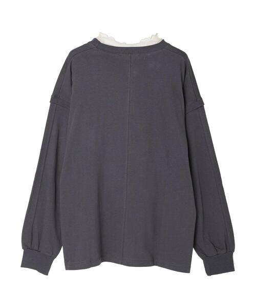 Green　Parks（グリーンパークス）の「・SUGARSPOON SET2点ロンT×シアーハイネック（Tシャツ/カットソー・レディース・ブラック/オフホワイト/チャコールグレー・FREE）」の16枚目の写真