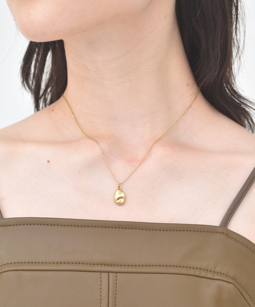 LHME(エルエイチエムイー)の「LHME バロックオーバルネックレス/サージカルステンレス316L(金属アレルギー対応)(ネックレス・レディース・シルバー/ゴールド・45cm)」の16枚目の写真
