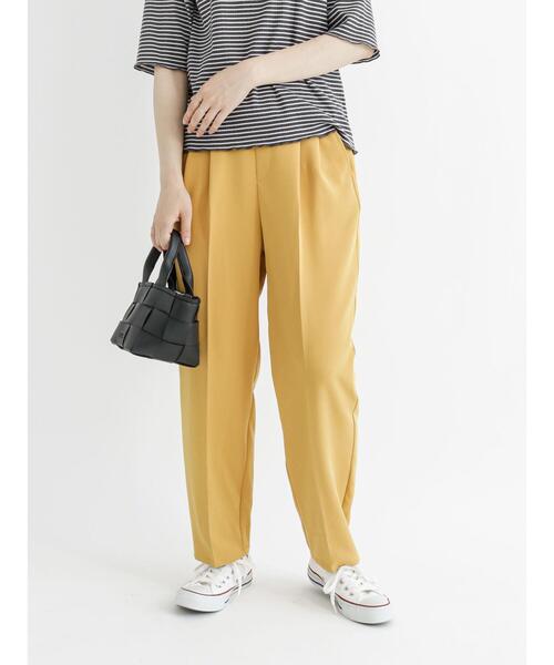 Samansa Mos2 blue(サマンサモスモスブルー)の「マルチスタイルテーパードパンツ(その他パンツ・レディース・ブラック/ベージュ/グレー/ピンク/イエロー/グリーン/ライトベージュ・SMALL/MEDIUM/LARGE)」の9枚目の写真