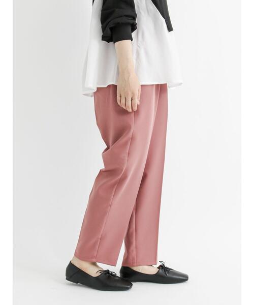 Samansa Mos2 blue(サマンサモスモスブルー)の「マルチスタイルテーパードパンツ(その他パンツ・レディース・ブラック/ベージュ/グレー/ピンク/イエロー/グリーン/ライトベージュ・SMALL/MEDIUM/LARGE)」の13枚目の写真