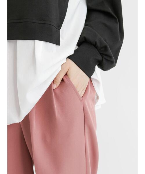 Samansa Mos2 blue(サマンサモスモスブルー)の「マルチスタイルテーパードパンツ(その他パンツ・レディース・ブラック/ベージュ/グレー/ピンク/イエロー/グリーン/ライトベージュ・SMALL/MEDIUM/LARGE)」の16枚目の写真