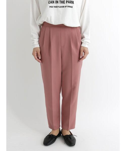 Samansa Mos2 blue(サマンサモスモスブルー)の「マルチスタイルテーパードパンツ(その他パンツ・レディース・ブラック/ベージュ/グレー/ピンク/イエロー/グリーン/ライトベージュ・SMALL/MEDIUM/LARGE)」の18枚目の写真