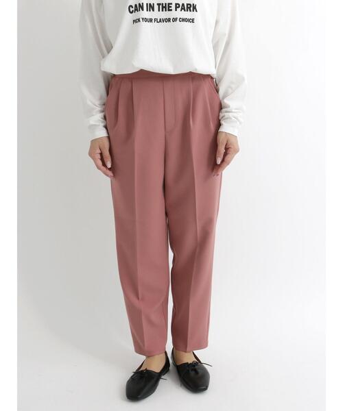 Samansa Mos2 blue(サマンサモスモスブルー)の「マルチスタイルテーパードパンツ(その他パンツ・レディース・ブラック/ベージュ/グレー/ピンク/イエロー/グリーン/ライトベージュ・SMALL/MEDIUM/LARGE)」の22枚目の写真