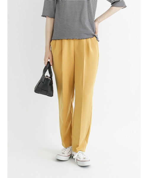 Samansa Mos2 blue(サマンサモスモスブルー)の「マルチスタイルテーパードパンツ(その他パンツ・レディース・ブラック/ベージュ/グレー/ピンク/イエロー/グリーン/ライトベージュ・SMALL/MEDIUM/LARGE)」の6枚目の写真