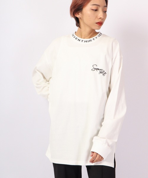 RE730（アールイーセブンサーティー）の「RE730 ボックス ロングスリーブ ワイドTシャツ（Tシャツ/カットソー・メンズ・ホワイト/イエロー/ブラック/ホワイト系その他/イエロー系その他/ブラック系その他・M/L）」の2枚目の写真