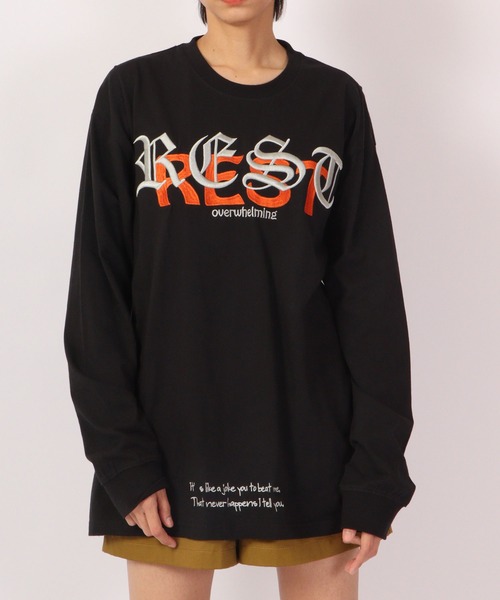 RE730（アールイーセブンサーティー）の「RE730 ボックス ロングスリーブ ワイドTシャツ（Tシャツ/カットソー・メンズ・ホワイト/イエロー/ブラック/ホワイト系その他/イエロー系その他/ブラック系その他・M/L）」の3枚目の写真