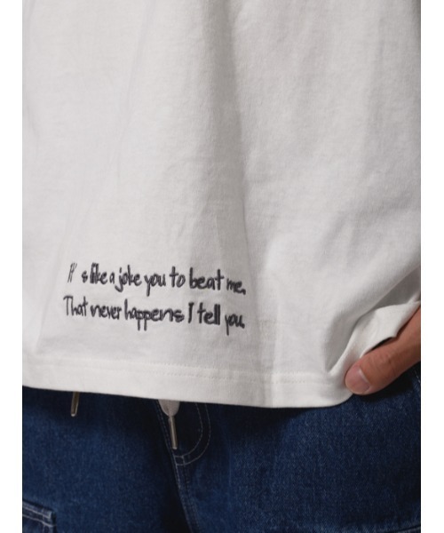 RE730（アールイーセブンサーティー）の「RE730 ボックス ロングスリーブ ワイドTシャツ（Tシャツ/カットソー・メンズ・ホワイト/イエロー/ブラック/ホワイト系その他/イエロー系その他/ブラック系その他・M/L）」の7枚目の写真