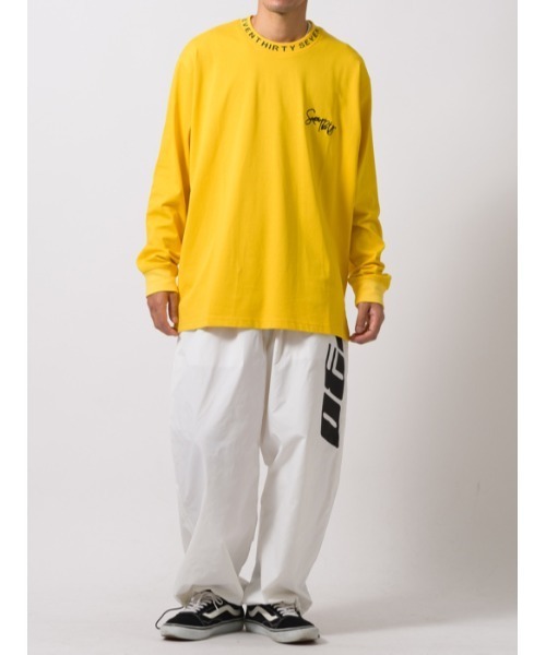 RE730（アールイーセブンサーティー）の「RE730 ボックス ロングスリーブ ワイドTシャツ（Tシャツ/カットソー・メンズ・ホワイト/イエロー/ブラック/ホワイト系その他/イエロー系その他/ブラック系その他・M/L）」の9枚目の写真