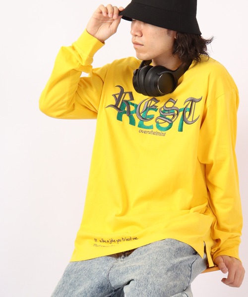 RE730（アールイーセブンサーティー）の「RE730 ボックス ロングスリーブ ワイドTシャツ（Tシャツ/カットソー・メンズ・ホワイト/イエロー/ブラック/ホワイト系その他/イエロー系その他/ブラック系その他・M/L）」の20枚目の写真