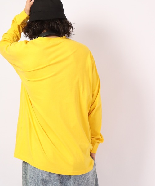 RE730（アールイーセブンサーティー）の「RE730 ボックス ロングスリーブ ワイドTシャツ（Tシャツ/カットソー・メンズ・ホワイト/イエロー/ブラック/ホワイト系その他/イエロー系その他/ブラック系その他・M/L）」の22枚目の写真
