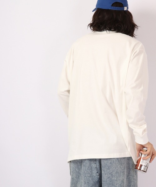 RE730（アールイーセブンサーティー）の「RE730 ボックス ロングスリーブ ワイドTシャツ（Tシャツ/カットソー・メンズ・ホワイト/イエロー/ブラック/ホワイト系その他/イエロー系その他/ブラック系その他・M/L）」の18枚目の写真