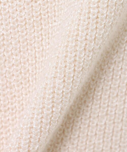 INGNI（イング）の「アームウォーマー付ニット（ニット/セーター・レディース・ラベンダー/ブラック/オフホワイト・M）」の5枚目の写真