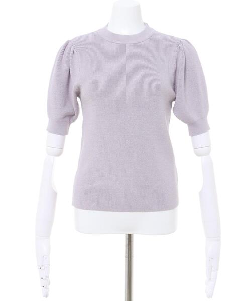 INGNI（イング）の「アームウォーマー付ニット（ニット/セーター・レディース・ラベンダー/ブラック/オフホワイト・M）」の11枚目の写真