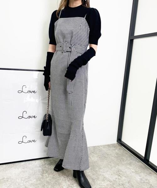 INGNI（イング）の「アームウォーマー付ニット（ニット/セーター・レディース・ラベンダー/ブラック/オフホワイト・M）」の14枚目の写真