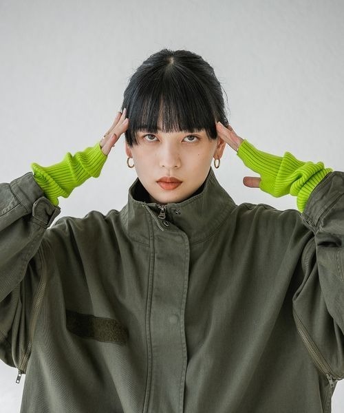 JEANASIS(ジーナシス)の「カラーアームウォーマー/122883(アームカバー・レディース・ピンク/グリーン/アイボリー・FREE)」の3枚目の写真