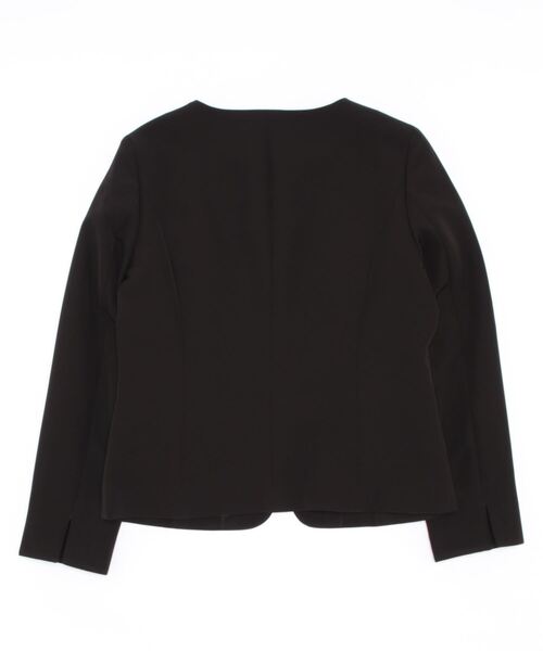 IKKA LOUNGE（イッカラウンジ）の「【BeasySmart】ウォッシャブルキーネックジャケット（テーラードジャケット・レディース・ブラック/ブラウン・M/L）」の12枚目の写真