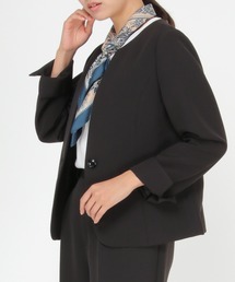 【BeasySmart】ウォッシャブルキーネックジャケット