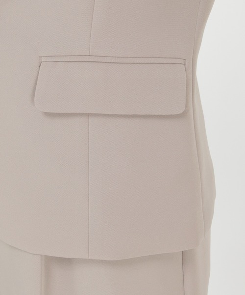 IKKA LOUNGE（イッカラウンジ）の「【BeasySmart】ウォッシャブルキーネックジャケット（テーラードジャケット・レディース・ブラック/ブラウン・M/L）」の11枚目の写真