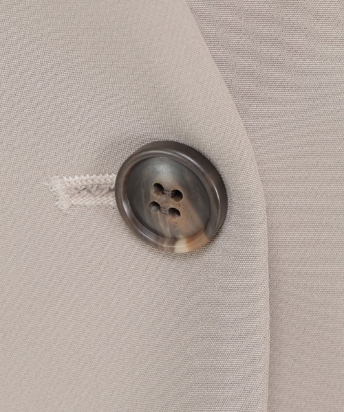 IKKA LOUNGE（イッカラウンジ）の「【BeasySmart】ウォッシャブルキーネックジャケット（テーラードジャケット・レディース・ブラック/ブラウン・M/L）」の8枚目の写真