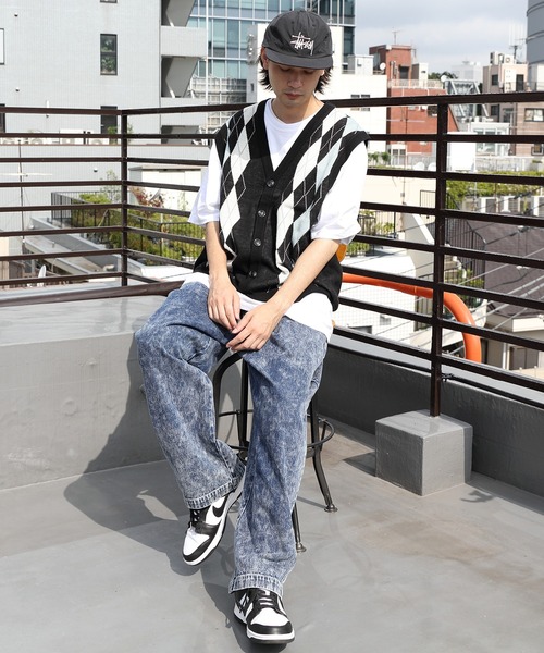 8(eight)(エイト)の「前身ジャガードニットジレ(ベスト・メンズ・ブラック/ネイビー・LARGE/MEDIUM)」の12枚目の写真