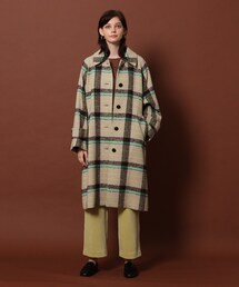 DRESSTERIOR ウールコート 38サイズ チェック柄　定価¥53900 DRESSTERIOR ウールコート 38サイズ チェック柄 定価¥53900