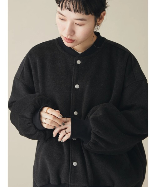 CRAFT STANDARD BOUTIQUE（クラフトスタンダードブティック）の「エッグブルゾン　＊◆（ブルゾン・レディース・ブラック/ナチュラル・FREE）」の17枚目の写真