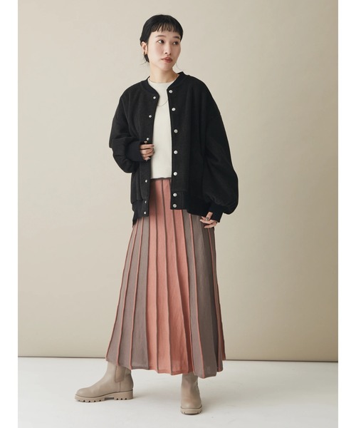 CRAFT STANDARD BOUTIQUE（クラフトスタンダードブティック）の「エッグブルゾン　＊◆（ブルゾン・レディース・ブラック/ナチュラル・FREE）」の3枚目の写真