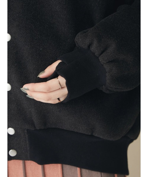 CRAFT STANDARD BOUTIQUE（クラフトスタンダードブティック）の「エッグブルゾン　＊◆（ブルゾン・レディース・ブラック/ナチュラル・FREE）」の15枚目の写真