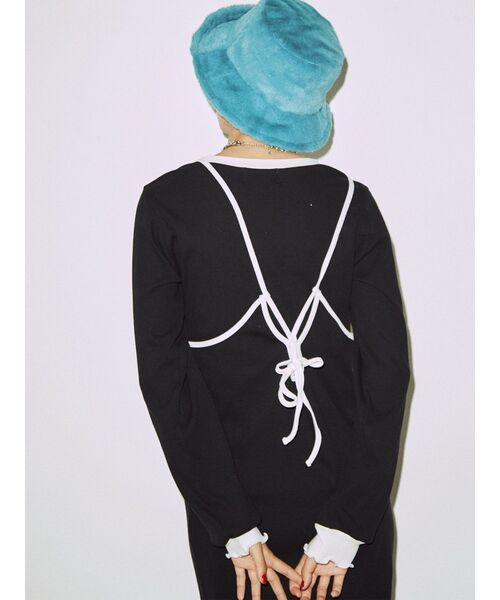 jouetie（ジュエティ）の「レイヤードカットワンピース（ワンピース・レディース・ブラック/ピンク/ブルー・MEDIUM）」の9枚目の写真