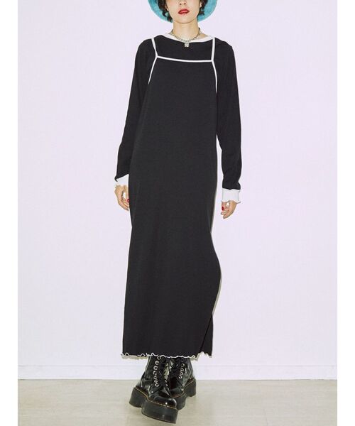 jouetie（ジュエティ）の「レイヤードカットワンピース（ワンピース・レディース・ブラック/ピンク/ブルー・MEDIUM）」の13枚目の写真