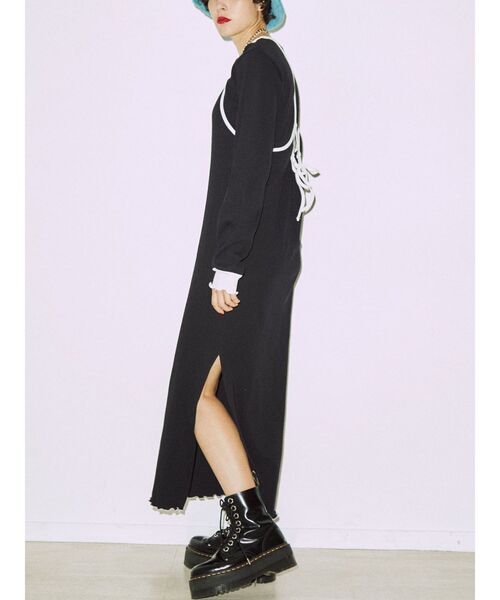 jouetie（ジュエティ）の「レイヤードカットワンピース（ワンピース・レディース・ブラック/ピンク/ブルー・MEDIUM）」の7枚目の写真