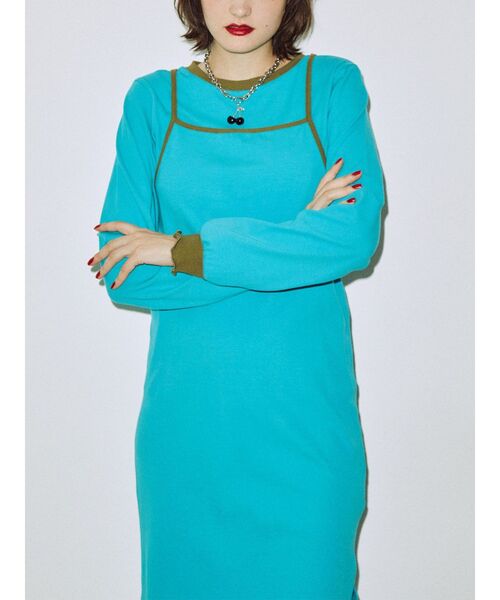 jouetie（ジュエティ）の「レイヤードカットワンピース（ワンピース・レディース・ブラック/ピンク/ブルー・MEDIUM）」の8枚目の写真