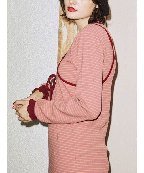 jouetie（ジュエティ）の「レイヤードカットワンピース（ワンピース・レディース・ブラック/ピンク/ブルー・MEDIUM）」の15枚目の写真