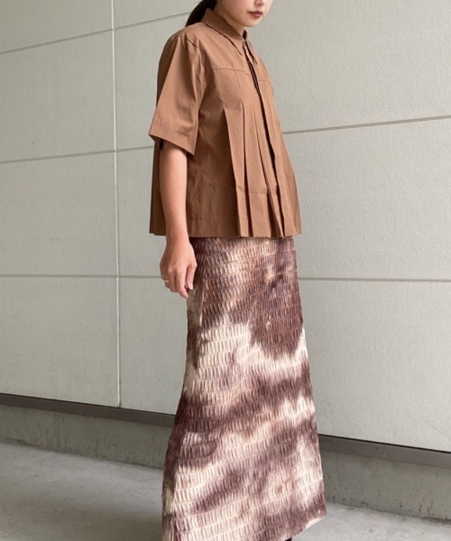 AMAIL(アマイル)の「Soft blurred skirt(スカート・レディース・ブラック/ブラウン・FREE)」の18枚目の写真