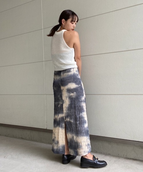 AMAIL(アマイル)の「Soft blurred skirt(スカート・レディース・ブラック/ブラウン・FREE)」の16枚目の写真