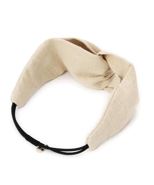 BEAUTY&YOUTH UNITED ARROWS（ビューティーアンドユースユナイテッドアローズ）の「BYSFN リネン ヘアバンド◆（ヘアバンド・レディース・ベージュ/ネイビー・フリー）」の5枚目の写真