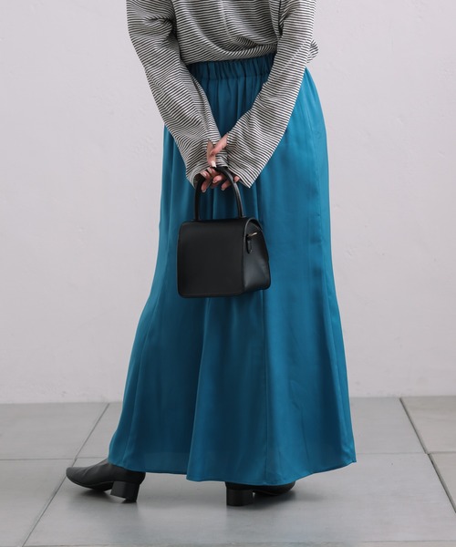 CIAOPANIC TYPY（チャオパニックティピー）の「■【2WAY】シルエットサテンスカート（スカート・レディース・ブラウン/イエロー/ブラック/ブルー・ONE SIZE）」の13枚目の写真